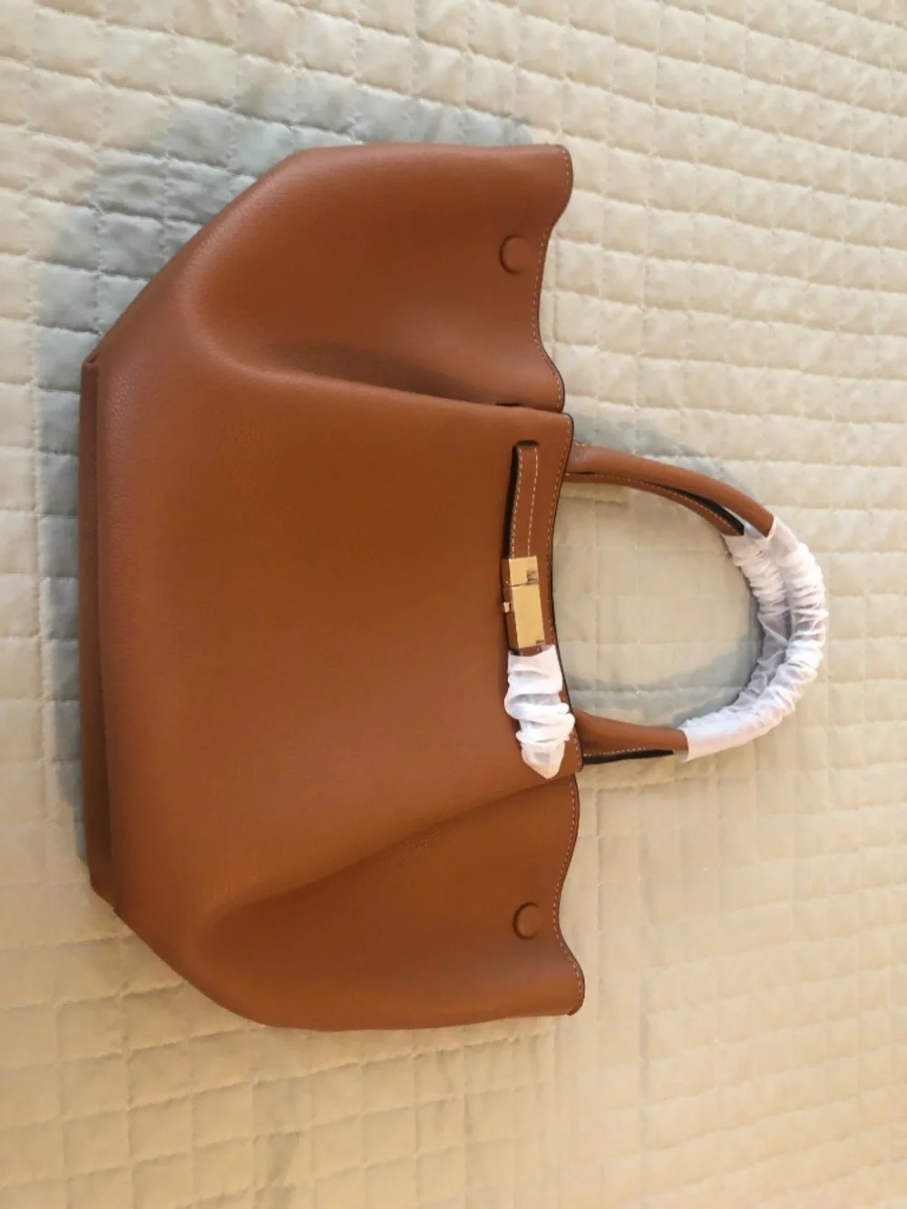 NWOT Cognac Tote Bag — Never Carried